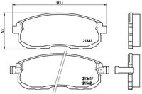 BREMBO P56021 - Juego de pastillas de freno - PRIME LINE