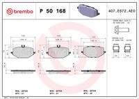 BREMBO P50149 - Juego de pastillas de freno - PRIME LINE