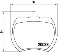 BREMBO P52002 - Juego de pastillas de freno - PRIME LINE