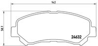 BREMBO P 56 062 - Juego de pastillas de freno