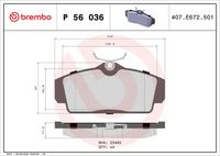 BREMBO P56036 - Juego de pastillas de freno - PRIME LINE