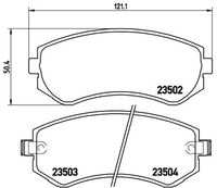 BREMBO P56039 - Juego de pastillas de freno - PRIME LINE