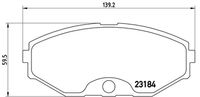 BREMBO P 56 052 - Juego de pastillas de freno