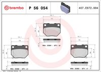 BREMBO P 56 054 - Juego de pastillas de freno