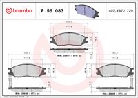 BREMBO P56083 - Juego de pastillas de freno - PRIME LINE