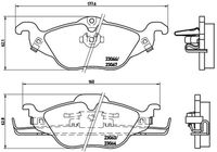 BREMBO P59030 - Juego de pastillas de freno - PRIME LINE