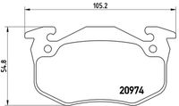 BREMBO P61032 - Juego de pastillas de freno - PRIME LINE