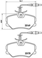 BREMBO P61050 - Juego de pastillas de freno - PRIME LINE