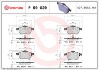 BREMBO P59029 - Juego de pastillas de freno - PRIME LINE