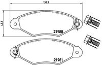 BREMBO P 61 098 - Juego de pastillas de freno