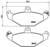 BREMBO P68017 - Juego de pastillas de freno - PRIME LINE