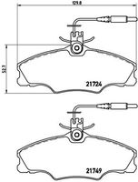 BREMBO P61056 - Juego de pastillas de freno - PRIME LINE