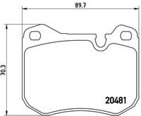 BREMBO P65002 - Juego de pastillas de freno - PRIME LINE