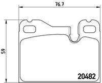 BREMBO P65003 - Juego de pastillas de freno - PRIME LINE