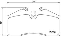 BREMBO P65005 - Juego de pastillas de freno - PRIME LINE