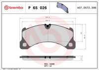 BREMBO P65026 - Juego de pastillas de freno - PRIME LINE