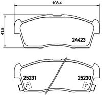 BREMBO P61108 - Juego de pastillas de freno - PRIME LINE