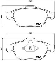 BREMBO P68032 - Juego de pastillas de freno - PRIME LINE