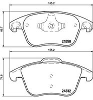 BREMBO P61117 - Juego de pastillas de freno - PRIME LINE