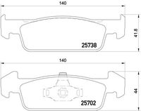 BREMBO P68060 - Juego de pastillas de freno - PRIME LINE