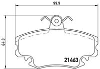 BREMBO P68038 - Juego de pastillas de freno - PRIME LINE