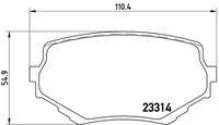 BREMBO P79009 - Lado de montaje: Eje delantero<br>Ancho [mm]: 117<br>Espesor [mm]: 15<br>Altura [mm]: 46<br>Contacto avisador de desgaste: con avisador acústico de desgaste<br>Artículo complementario/Información complementaria: sin accesorios<br>Sistema de frenos: Akebono<br>Número de indicadores de desgaste [por eje]: 2<br>Número de WVA: 21908<br>Número de WVA: 21909<br>Número de WVA: 21907<br>