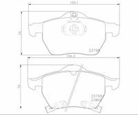 BREMBO P 71 007 - Juego de pastillas de freno