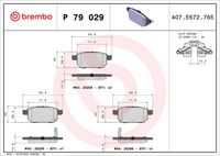 BREMBO P79029 - Juego de pastillas de freno - PRIME LINE