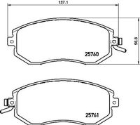 BREMBO P78021 - Juego de pastillas de freno - PRIME LINE