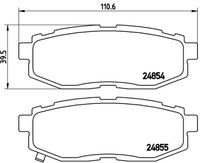 BREMBO P78018 - Juego de pastillas de freno - PRIME LINE