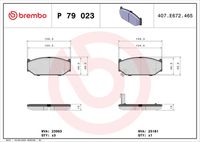 BREMBO P 79 023 - Juego de pastillas de freno