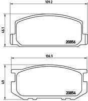 BREMBO P 83 005 - Juego de pastillas de freno