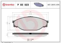 BREMBO P 83 023 - Juego de pastillas de freno