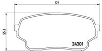 BREMBO P79019 - Juego de pastillas de freno - PRIME LINE