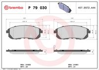 BREMBO P79030 - Juego de pastillas de freno - PRIME LINE