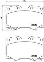 BREMBO P83048 - Juego de pastillas de freno - PRIME LINE