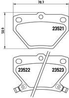 BREMBO P83052 - Juego de pastillas de freno - PRIME LINE