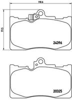 BREMBO P83072 - Juego de pastillas de freno - PRIME LINE