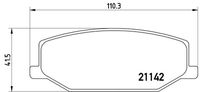 BREMBO P79001 - Juego de pastillas de freno - PRIME LINE