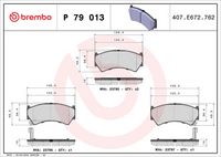 BREMBO P79013 - Juego de pastillas de freno - PRIME LINE