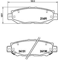 BREMBO P83038 - Juego de pastillas de freno - PRIME LINE