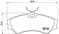 BREMBO P85028 - Juego de pastillas de freno - PRIME LINE