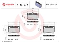 BREMBO P83073 - Juego de pastillas de freno - PRIME LINE