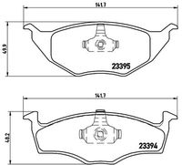 BREMBO P85055 - Juego de pastillas de freno - PRIME LINE