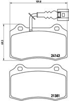 BREMBO P85104 - Juego de pastillas de freno - PRIME LINE