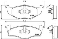 BREMBO P85025 - Juego de pastillas de freno - PRIME LINE