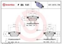 BREMBO P85141 - Lado de montaje: Eje trasero<br>Número de PR: L0L<br>Número de PR: L0R<br>Ancho [mm]: 117<br>Espesor [mm]: 18<br>Altura [mm]: 59<br>Contacto avisador de desgaste: con contacto avisador de desgaste<br>Artículo complementario/Información complementaria: con accesorios<br>Sistema de frenos: Lucas<br>Longitud contacto de aviso [mm]: 170<br>Artículo complementario / información complementaria 2: con tornillos pinza freno<br>Número de indicadores de desgaste [por eje]: 1<br>Número de WVA: 23326<br>