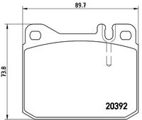 BREMBO P 85 007 - Juego de pastillas de freno