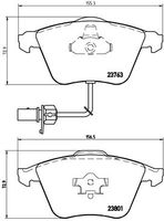 BREMBO P85084 - Juego de pastillas de freno - PRIME LINE