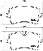 BREMBO P85119 - Juego de pastillas de freno - PRIME LINE